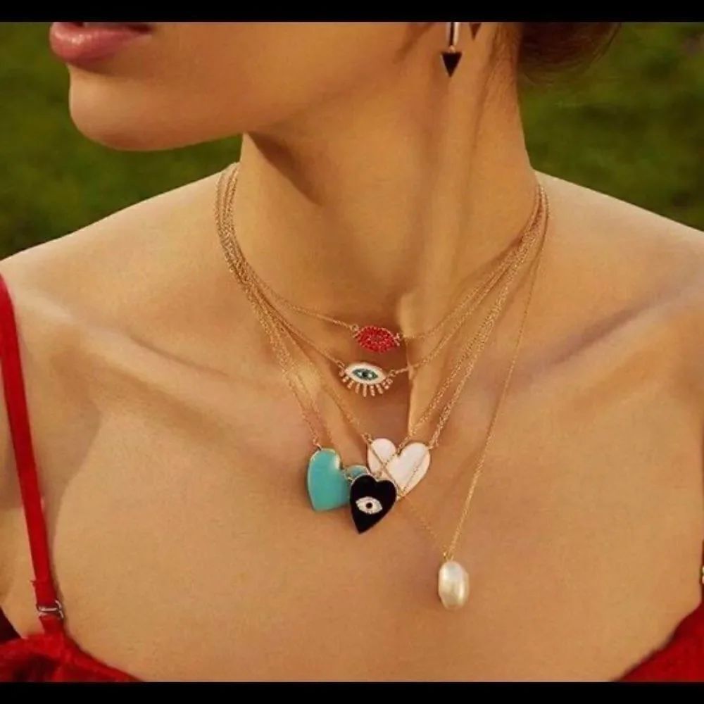 Necklace Faux Pearl drop Cute Mix Match